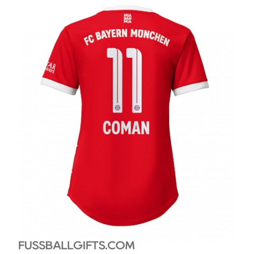 Bayern Munich Kingsley Coman #11 Fußballbekleidung Heimtrikot Damen 2022-23 Kurzarm